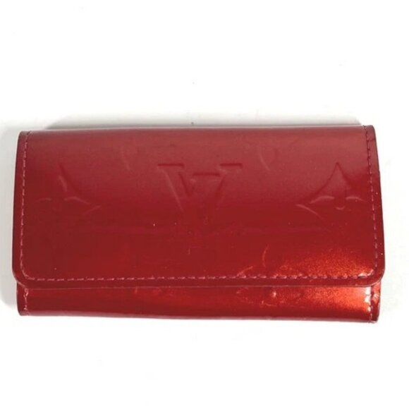 Louis Vuitton Handbags - LOUIS VUITTON M91211 MonogramVernis Multicles4 key 4p Key Case Pomdamul Red